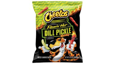Cheetos Flamin Hot Crunchy Dill Pickle Cheese Flavored Snacks