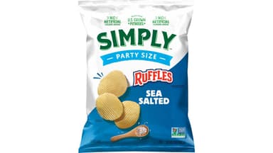 Ruffles Simply Sea Salt Potato Chips Party Size
