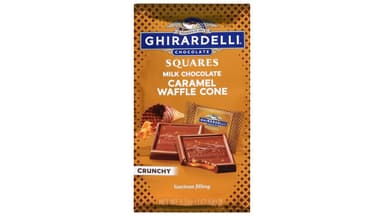 Ghirardelli Crunchy Caramel Waffle Cone Milk Chocolate Squares
