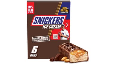 Snickers Chocolatey Caramel Peanut Butter Ice Cream Bars
