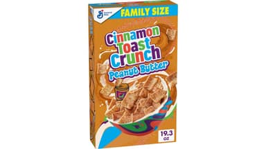 Cinnamon Toast Crunch Peanut Butter Family Size Breakfast Cereal