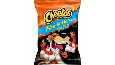 Cheetos Flamin Hot Puffs Cheese Flavored Snacks