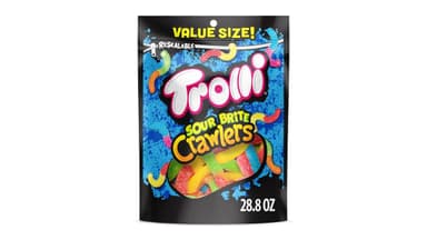 Trolli Sour Brite Crawlers Gummi Worms Value Size