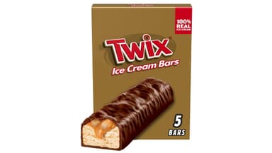 Twix Vanilla Caramel Chocolatey Cookie Ice Cream Bars