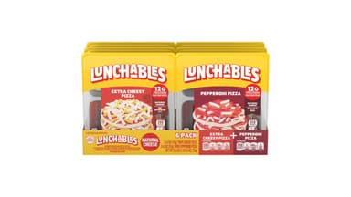 Lunchables Extra Cheesy Pizza and Pepperoni Pizza Snack Combo Variety