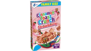 Cinnamon Toast Crunch Strawberry Breakfast Cereal Family Size