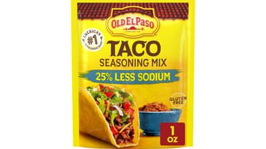 Old El Paso Gluten Free 25% Less Sodium Taco Seasoning Mix