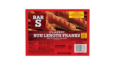 Bar-S Foods Gluten Free Classic Bun Length Franks