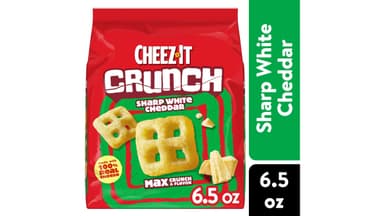 Cheez-It Sharp White Cheddar Crunch Cheesy Baked Snacks