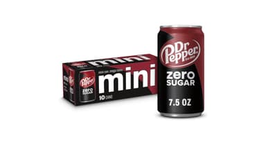 Dr Pepper Zero Sugar Mini Soda