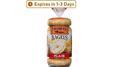Expires Soon Thomas' Plain Bagels
