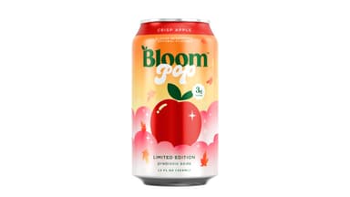 Bloom Pop Crisp Apple Limited Edition Prebiotic Soda
