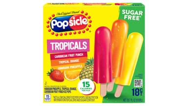 Popsicle Sugar Free Tropicals Ice Pops