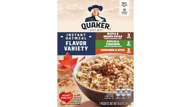 Quaker Hot Instant Oatmeal Box Variety