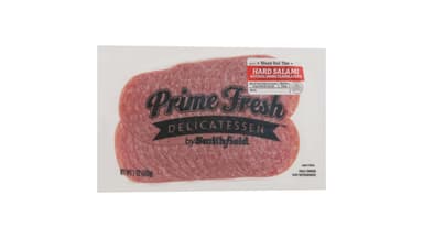 Prime Fresh Delicatessen Gluten Free Fully Cooked Sliced Deli Thin Hard Salami