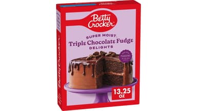 Betty Crocker Delights Super Moist Triple Chocolate Fudge Cake Mix