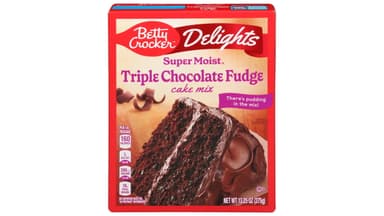 Betty Crocker Delights Super Moist Triple Chocolate Fudge Cake Mix