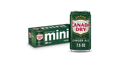 Canada Dry Caffeine Free Ginger Ale Soda Mini