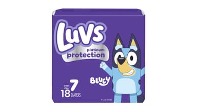 Luvs Platinum Protection Bluey Baby Diapers ( ) (Size 7)