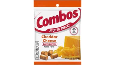 Combos Stuffed Snacks Cheddar Cheese Baked Pretzel