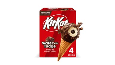 Kit Kat Wafer with Fudge Frozen Dairy Dessert Cones