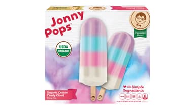 Jonny Pops Organic Cotton Candy Cloud Water Pops
