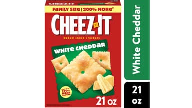 Cheez-It White Cheddar Cheese Baked Snack Crackers Box Family Size