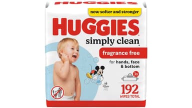 Huggies Simply Clean Fragrance Free Baby Wipes Flip-Top