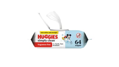 Huggies Simply Clean Unscented Baby Wipes Flip-Top