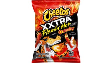 Cheetos Flamin Hot Xxtra Crunchy Cheese Flavored Snacks