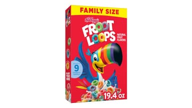 Froot Loops Cereal Original Natural Breakfast Cereal Family Size