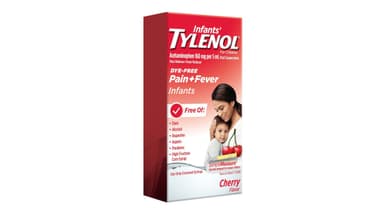 Infants' Tylenol Dye Free Cherry Flavor Acetaminophen 160 mg Oral Suspension