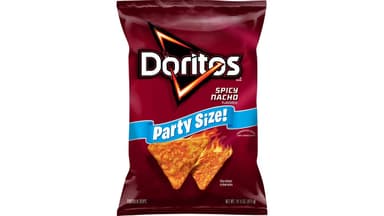 Doritos Spicy Nacho Flavored Tortilla Chips Party Size