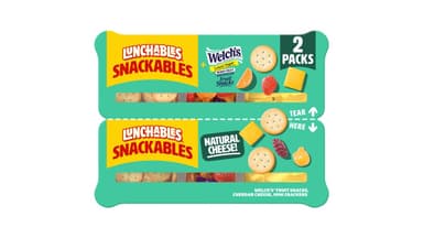 Lunchables Snackables Cheddar Cheese and Crackers with Welch's Fruit Snacks