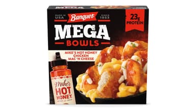 Banquet Mega Bowls Frozen Mike's Hot Honey Chicken Mac 'n Cheese Meal