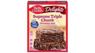 Betty Crocker Delights Supreme Triple Chunk Brownie Mix