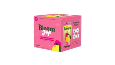Bloom Pop Raspberry Lemonade Prebiotic Soda