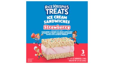 Rice Krispies Treats Strawberry Ice Cream Sandwiches