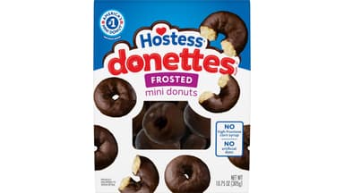 Donettes Chocolate Frosted Mini Donuts Breakfast Treats