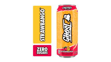 GHOST Energy Zero Sugar Strawbango Energy Drink