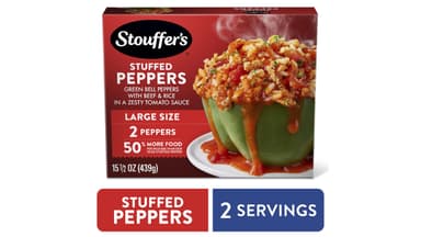 Stouffer's No Preservatives Frozen Stuffed Peppers Meal Large Size