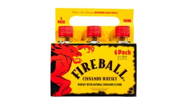 Fireball 66 Proof Red Hot Cinnamon Whisky Bottles Carrier