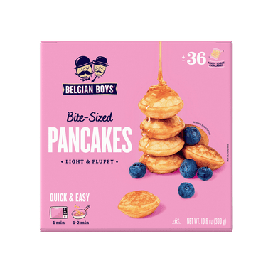 Belgian Boys Bite-Sized Pancakes