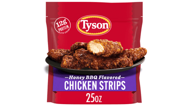 Tyson Honey BBQ Flavored Frozen Chicken Strips