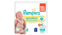 Pampers Fragrance Free Sensitive Hypoallergenic Baby Wipes Flip-Top