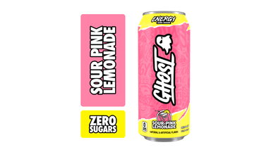 GHOST Energy Zero Sugar Sour Pink Lemonade Energy Drink