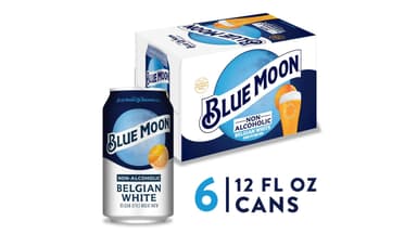 Blue Moon Non-Alcoholic Belgian White Craft Beer