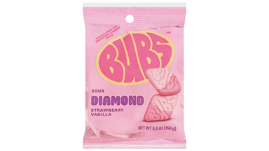 Bubs Sour Strawberry Vanilla Diamonds