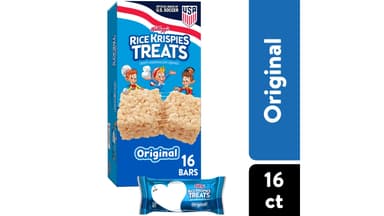 Rice Krispies Treats Original Crispy Marshmallow Squares Snack Bars