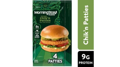 MorningStar Farms Vegan Plant Based Protein Original Chik'n Patties
